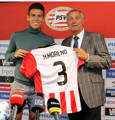 Moreno, feliz por llegar al Eindhoven