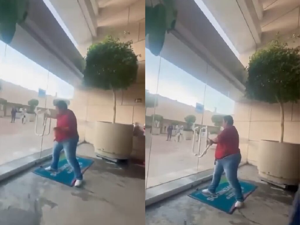 Detienen a mujer por causar daños e intentar ingresar de manera forzada al Centro Cívico de Querétaro