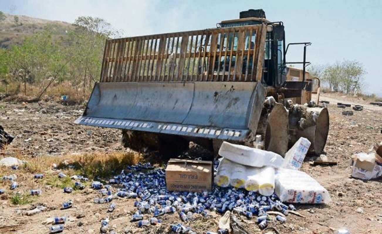 Destruyen 372 latas de cerveza; iban a penal de Ciudad Victoria