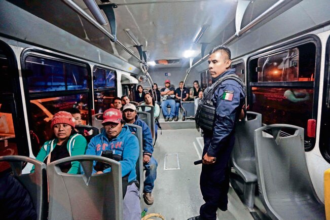 Van 100 robos a transporte público en lo que va del año