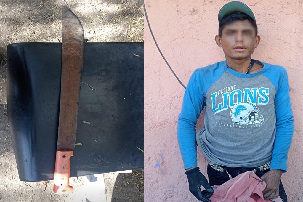 Detienen a un sujeto por portar armas prohibidas. Foto: Especial