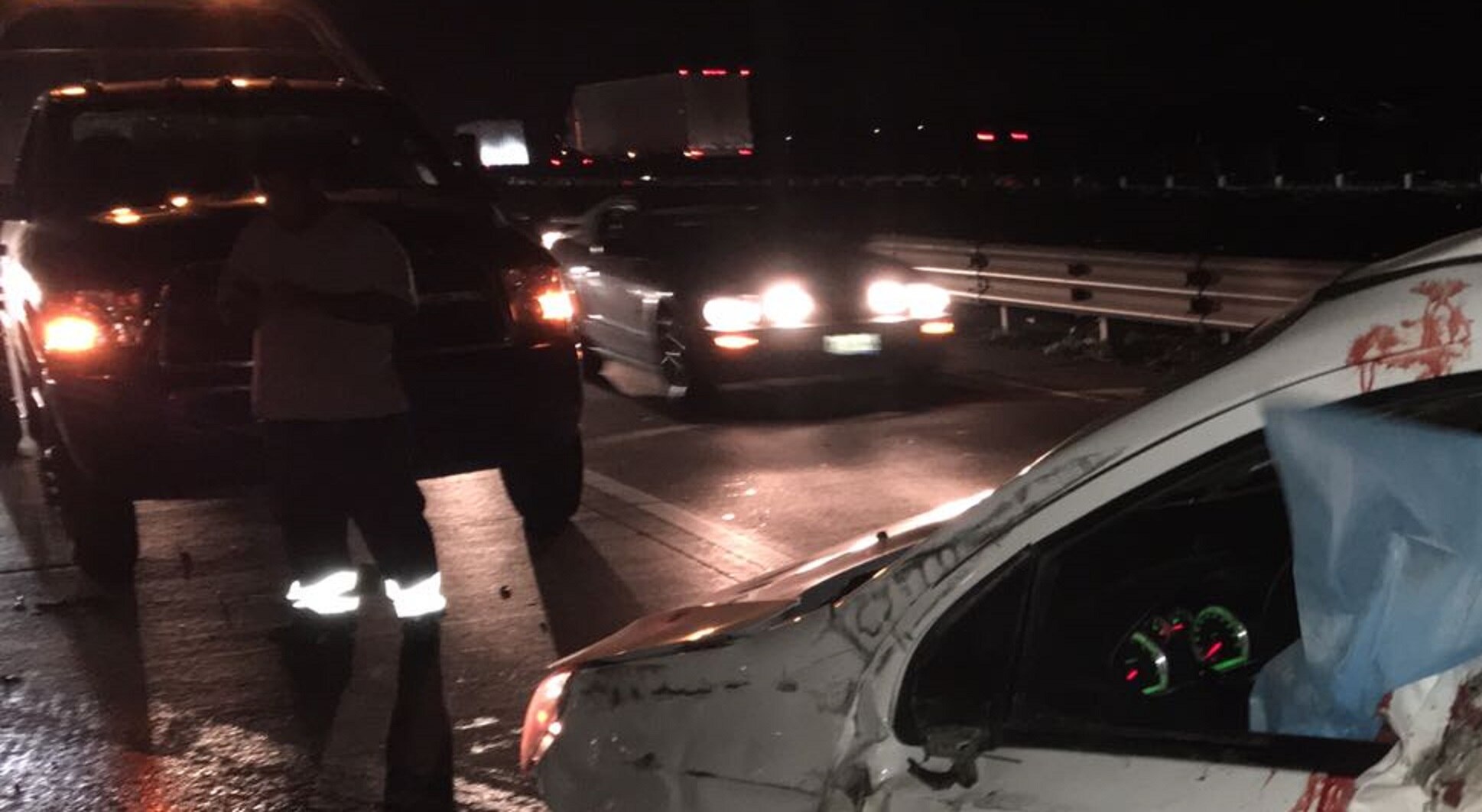 Muere por choque en la 57