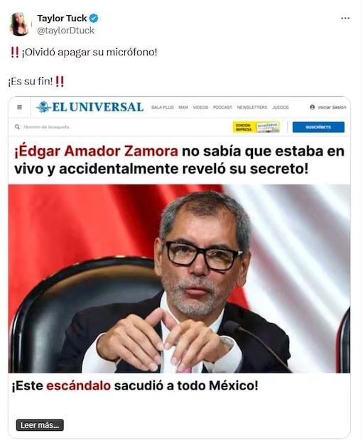 Publicaciones falsas usando la imagen de EL UNIVERSAL / Captura de pantalla