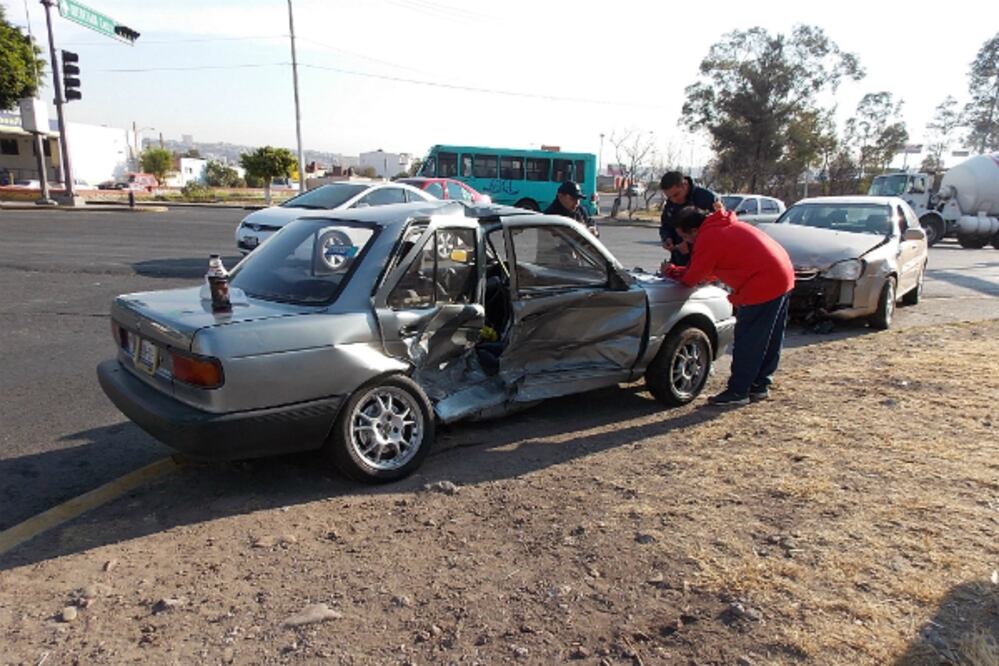 Cuatro choques por alcance en la ciudad