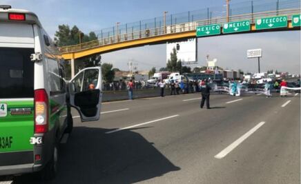 Manifestantes bloquean la México-Querétaro y México-Puebla