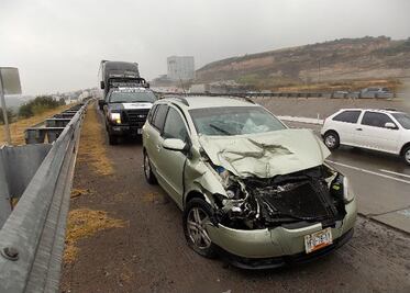Choque en la 57, deja dos lesionados