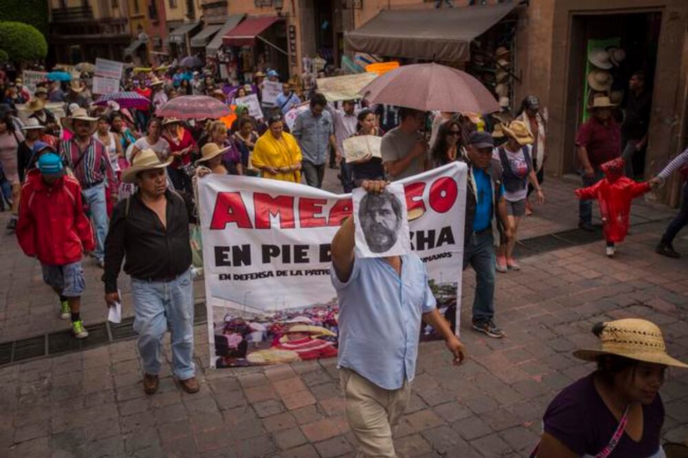 El líder del magisterio y activista, Jerónimo Sánchez Sáenz, participó como invitado especial en el foro Presos Políticos, que organizó la Universidad. (ARCHIVO EL UNIVERSAL)