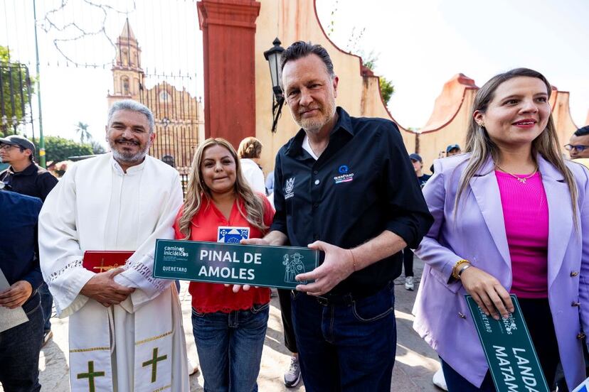 Entregan señalética del Camino de Santiago en la Sierra Gorda