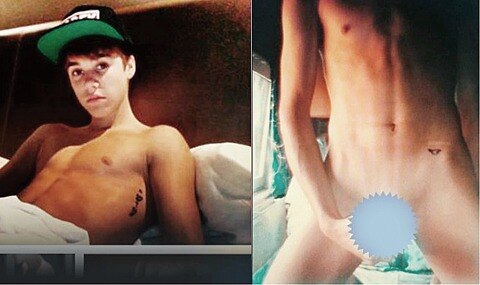 “JustinBieber desnudo”,  en Internet