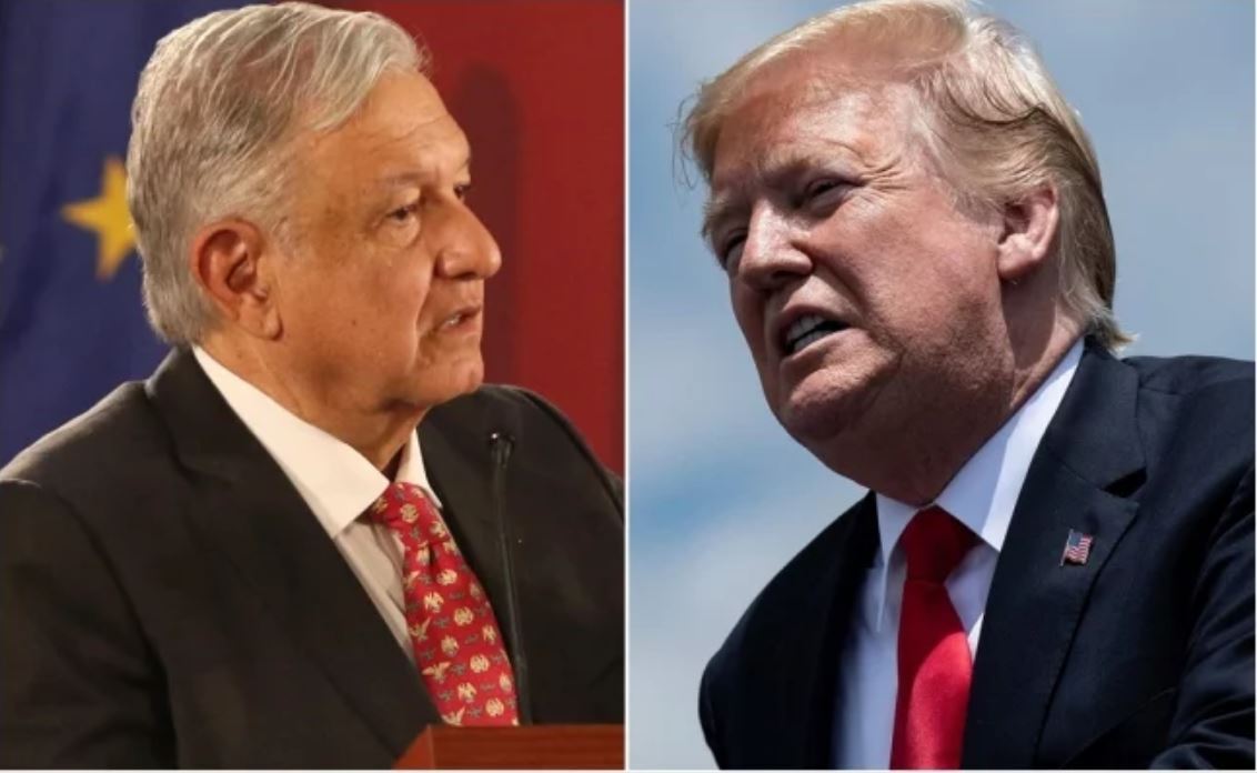 Carta de AMLO contra declaración de Trump, una frente a otra