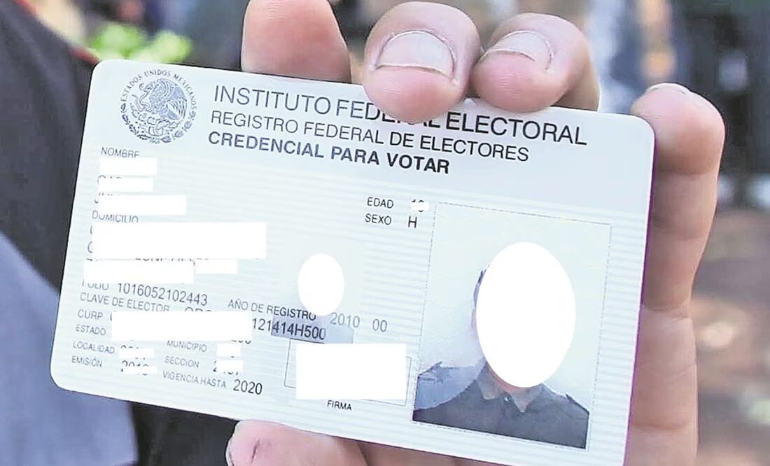 En la foto: credencial de elector (INE)/Archivo EL UNIVERSAL