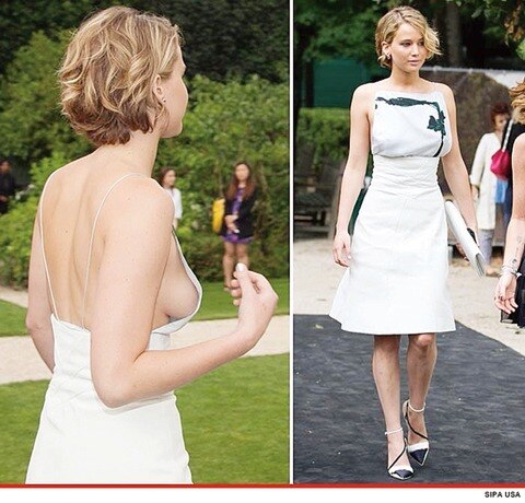 Jennifer Lawrence enseña de más