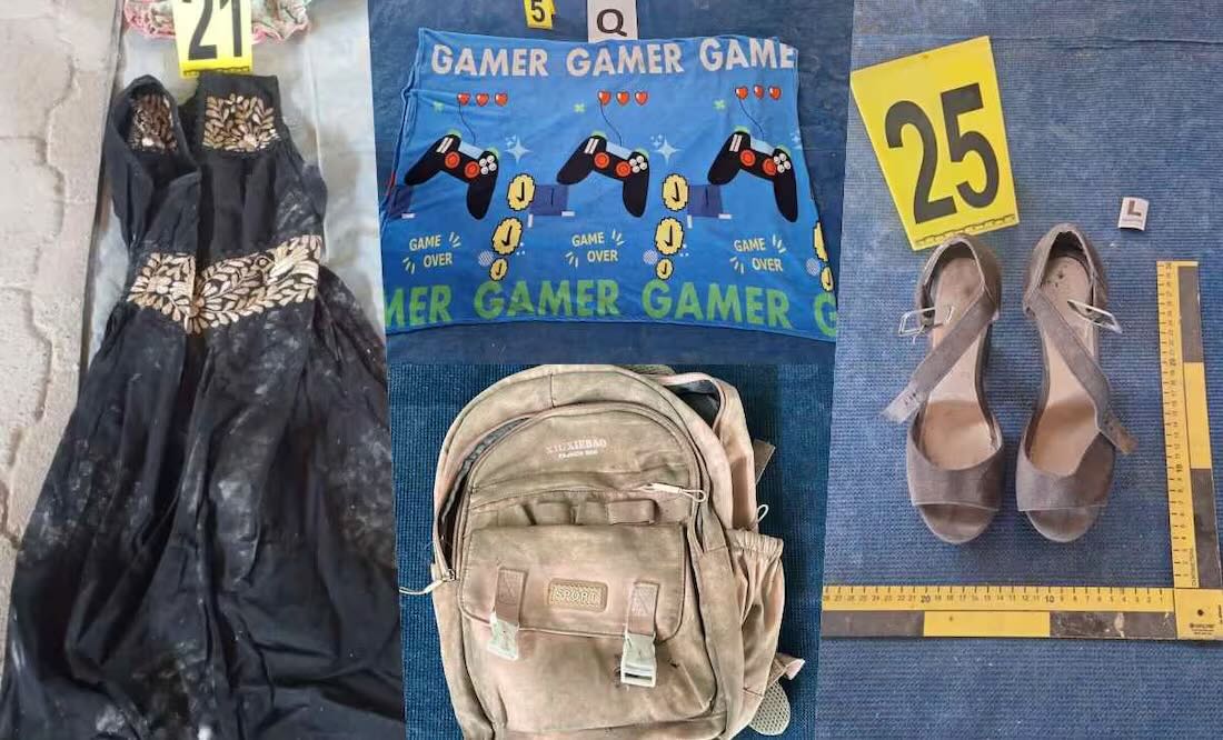 Objetos encontrados en el Rancho Izaguirre / Foto: Fiscalía Jalisco