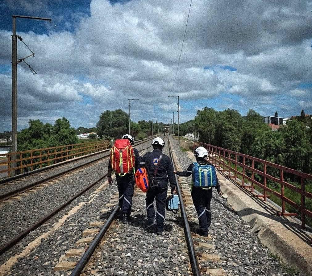Muere persona atropellada por el tren en la comunidad de Saldarriaga, El Marqués