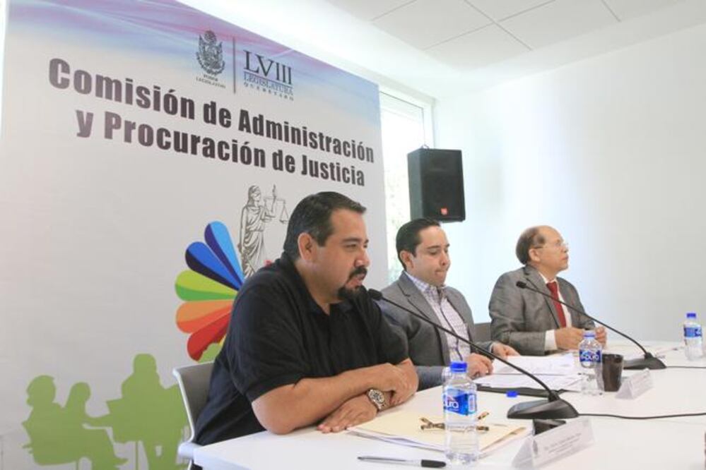 Por unanimidad, la Comisión de Administración y Procuración de Justicia de la 58 Legislatura de Querétaro aprobó la adecuación del código. (CÉSAR GÓMEZ. EL UNIVERSAL)