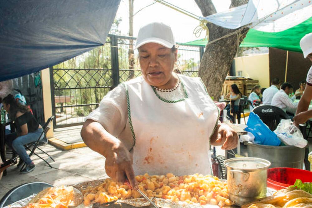 Vendedores de mole, enchiladas y guajolotes, entre otros, asistieron a Feria del Mole, la Nieve y la Enchilada, en la alberca El Capulín. (FOTOS: MITZI OLVERA. EL UNIVERSAL)