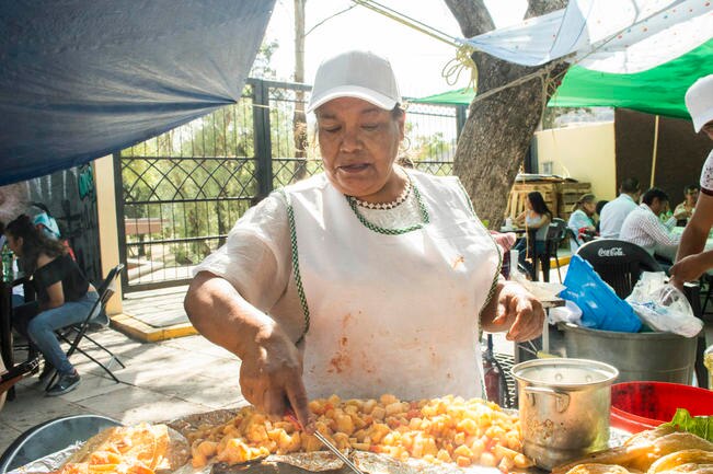 Vendedores de mole, enchiladas y guajolotes, entre otros, asistieron a Feria del Mole, la Nieve y la Enchilada, en la alberca El Capulín. (FOTOS: MITZI OLVERA. EL UNIVERSAL)