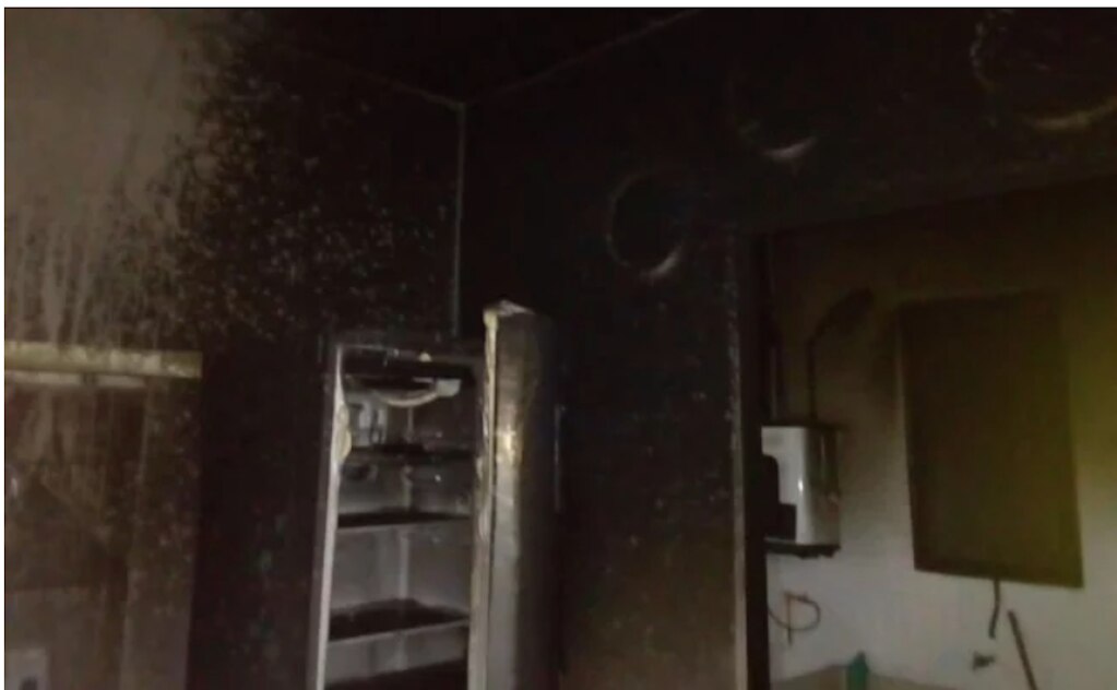 La explosión se registró en el segundo piso de la casa de tres niveles. Foto: Especial
