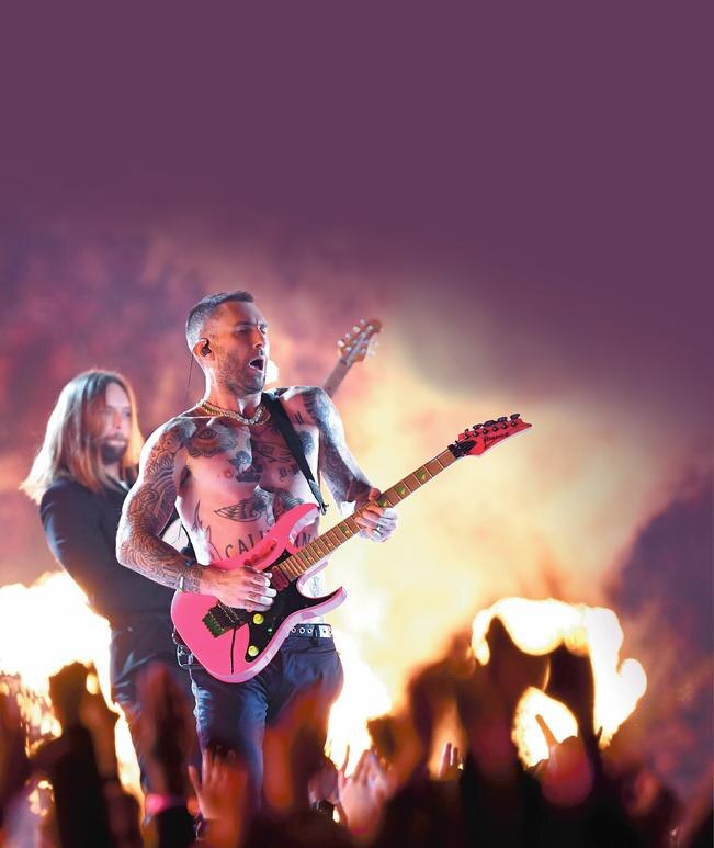 Tibio show de Maroon 5