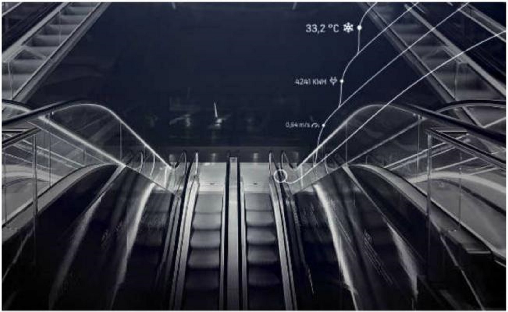 Una escalera que tuitea en tiempo real