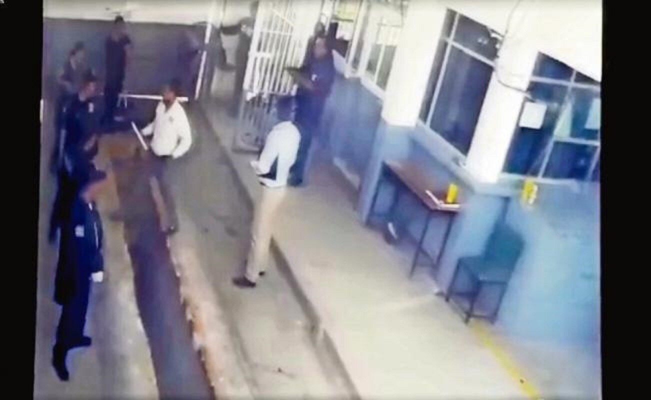 En redes sociales circula un video donde se escuchan las amenazas contra los guardias del penal y los visitadores de la CEDH que estaban en el lugar (Foto tomada de video)