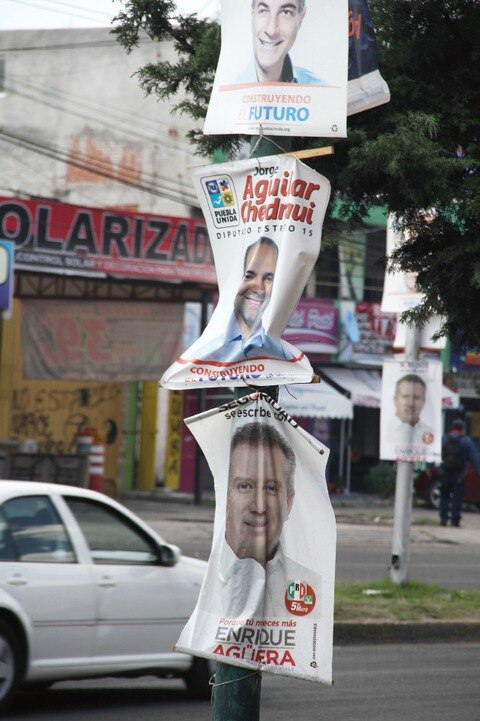 Apoyan publicidad electoral reciclable 