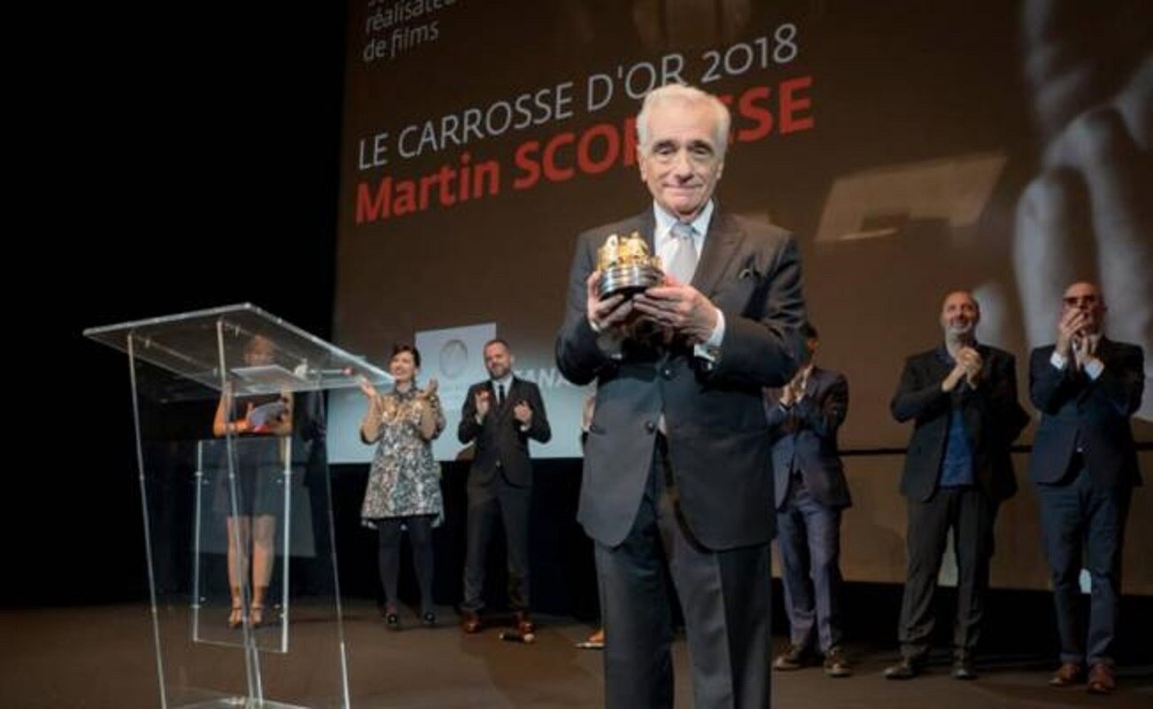 Scorsese recibió el premio honorario Carroza de Oro Foto:EFE