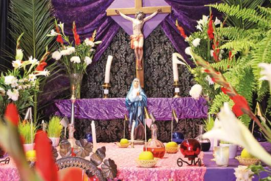 Altar de Dolores en la Casa del Faldón