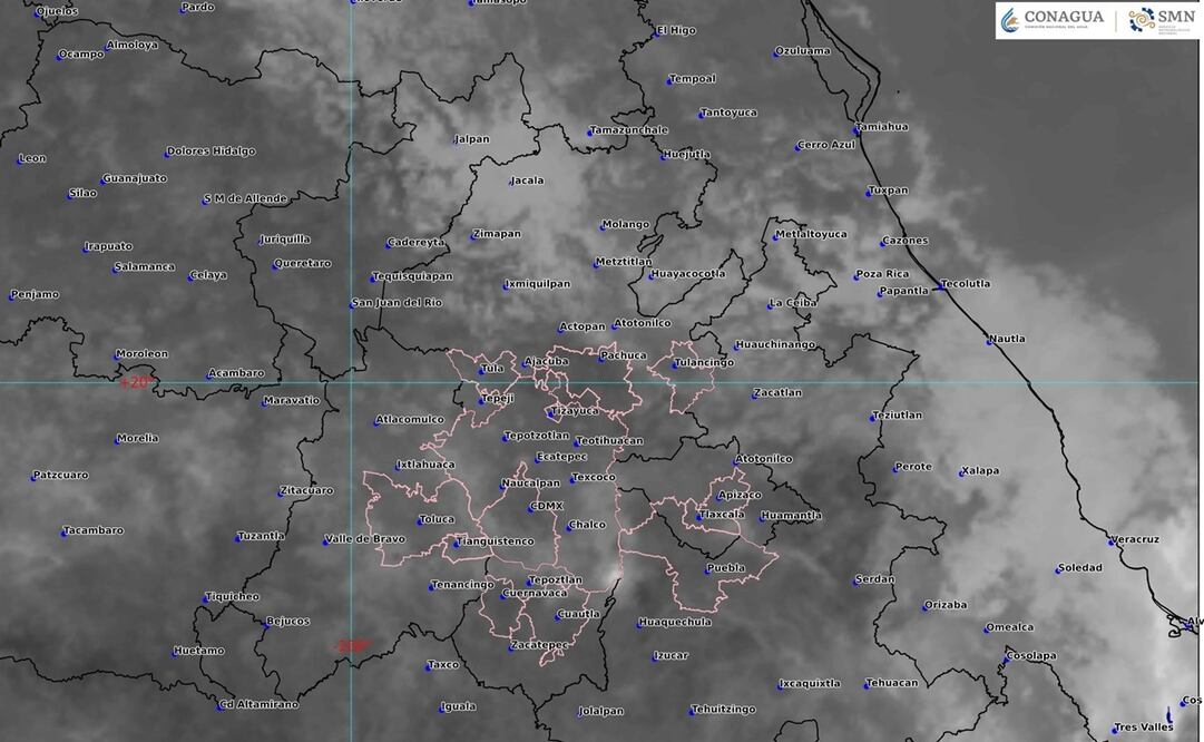 En Querétaro habrá presencia de bajas temperaturas y posibles precipitaciones en las zonas altas del estado. Foto: SMN.