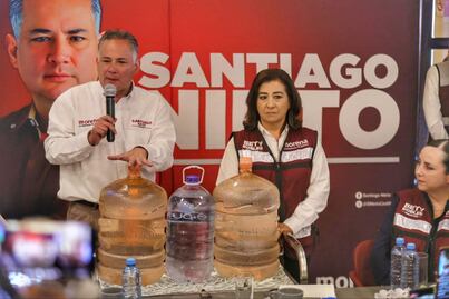 Santiago Nieto y Beatriz Robles anuncian una “batalla” contra la Ley de Aguas