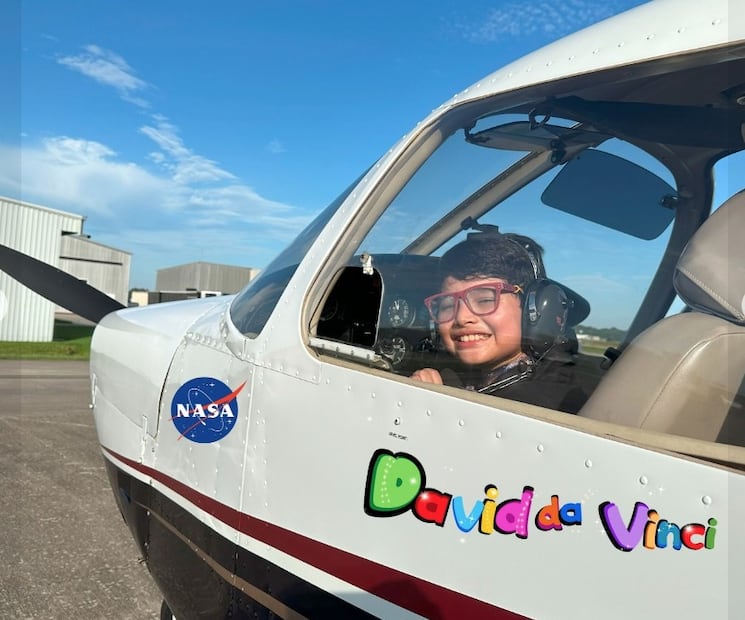 En 2024 David tuvo la oportunidad de participar en un programa de entrenamiento espacial de la NASA. Foto: FB@David da Vinci