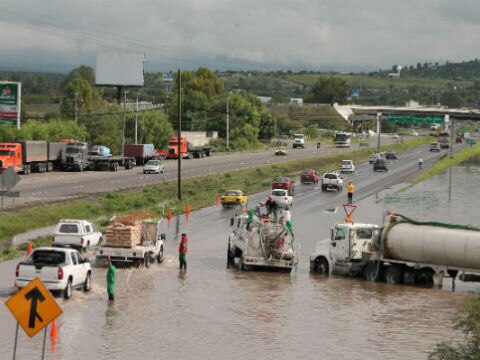 Lluvias paran obras municipales