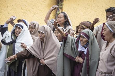 Graban Viacrucis de La Cañada; participantes esperan que la Pasión de Cristo este 2022 sea presencial