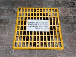 Rejillas temporales, únicas en el país, dicen autoridades