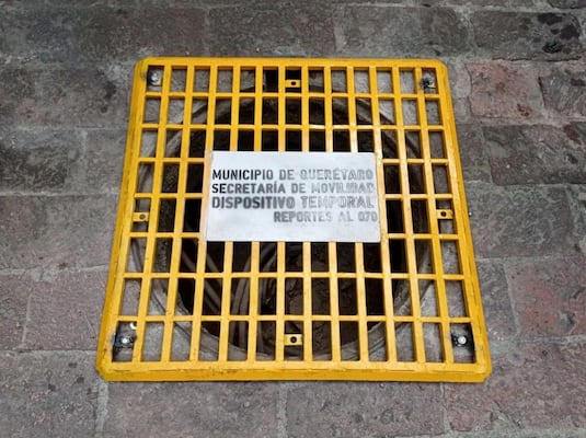 Rejillas temporales, únicas en el país, dicen autoridades
