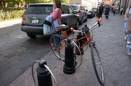 Calles del Centro de Querétaro, ruta segura para ciclistas