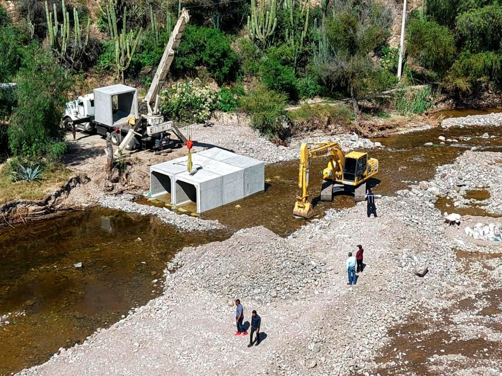 Avance de 70% en el arreglo  del puente El Chilar, en Tolimán