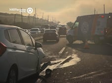 Choque entre cuatro vehículos provoca cierre parcial en carretera a El Rosario, El Marqués