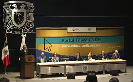 CNDH y UNAM crean portal sobre derechos humanos para alumnos