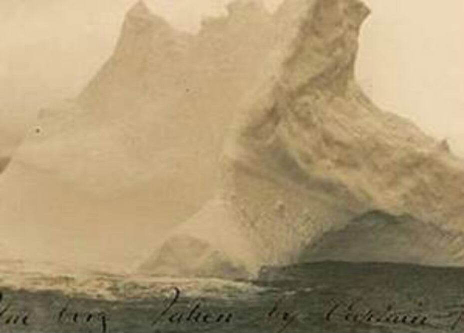 Subastan primer fotografía de iceberg que hundió Titanic