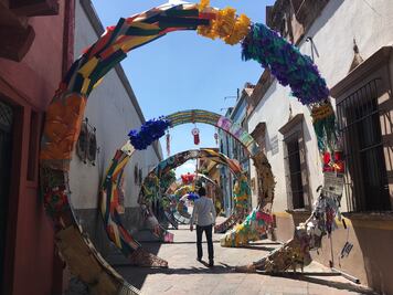 Carrazcopio, una escultura viva en el Centro Histórico