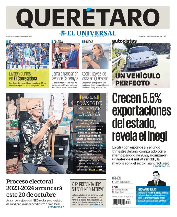 Portada 30 de septiembre de 2023