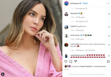 Belinda tiene nueva conquista. Es un modelo y escritor de Croacia