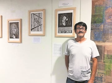 Con grabados comparten la vida penitenciaria