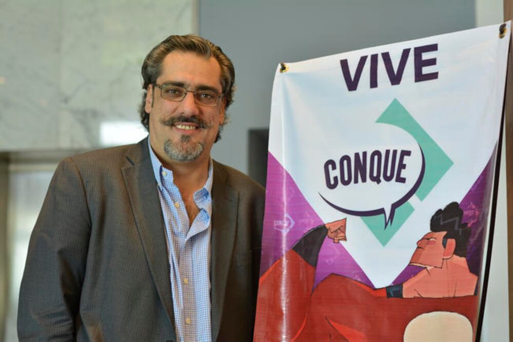 En entrevista con EL UNIVERSAL Querétaro, Gantús habló de lo que significa la CONQUE para él y de la importancia del mundo del cómic / Foto: Mario Valdés