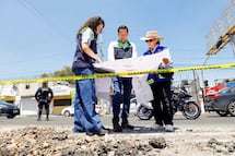 Supervisan construcción de parada de autobús en la avenida Candiles