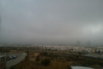 Nublado amanecer en Querétaro