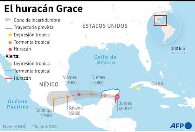 Huracán Grace provocará lluvias intensas en Querétaro