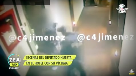Difunden video de la detención en hotel del diputado Saúl Huerta