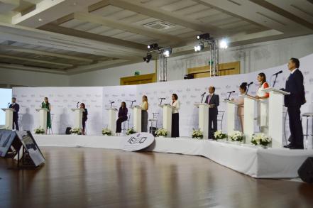 Más que propuestas, candidatos y candidatas a la gubernatura de Querétaro exponen ataques 